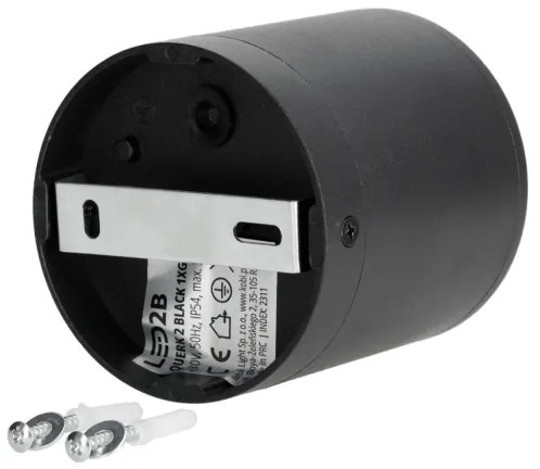 Luce Spot da esterno 1xGU10/35W/230V IP54 arrotondato nero