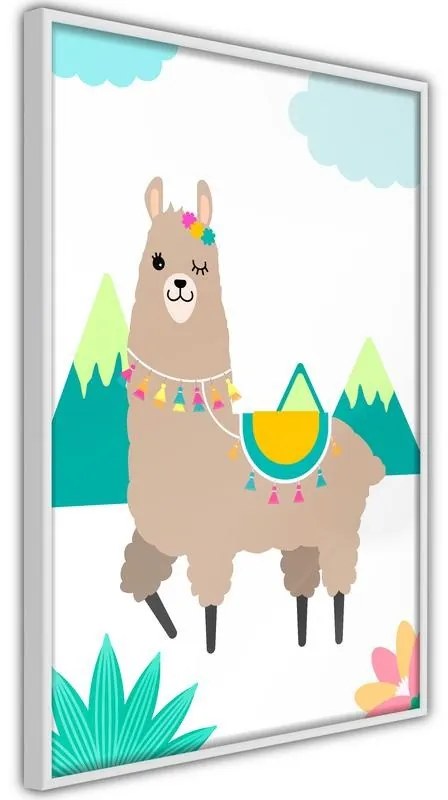 Poster Playful Llama