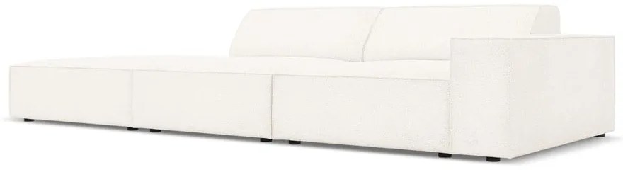 Divano angolare beige in tessuto bouclé (angolo sinistro) Jodie - Micadoni Home