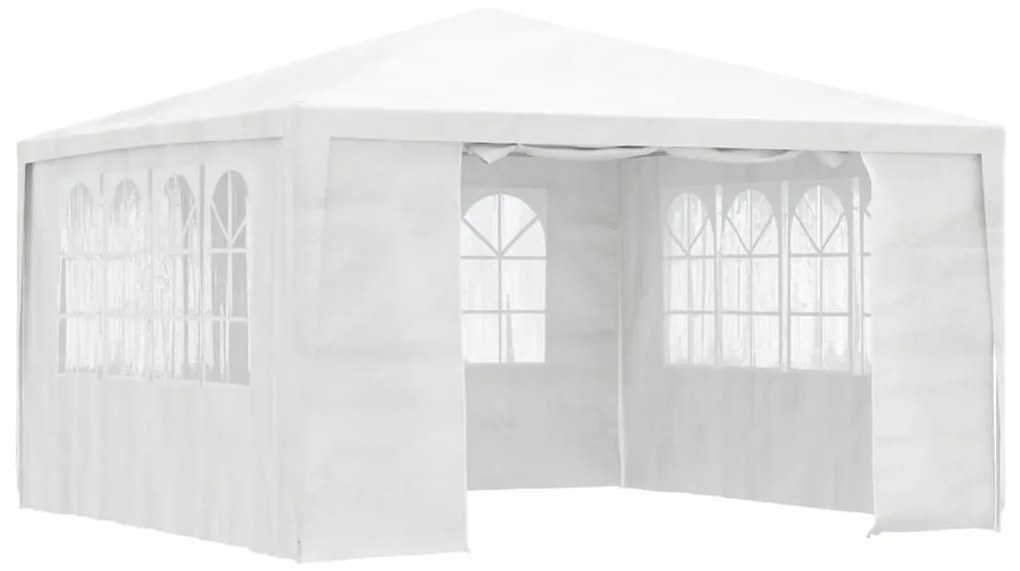 Gazebo Professionale Con Pareti 4x4 M Bianco 90 G/m² /