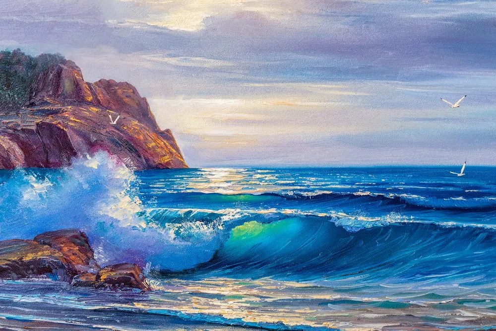 Quadro su tela – Mattina sul mare