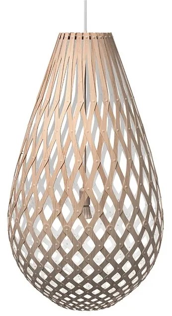 Koura Lampada a Sospensione H120 1 Lato Bianco - David Trubridge