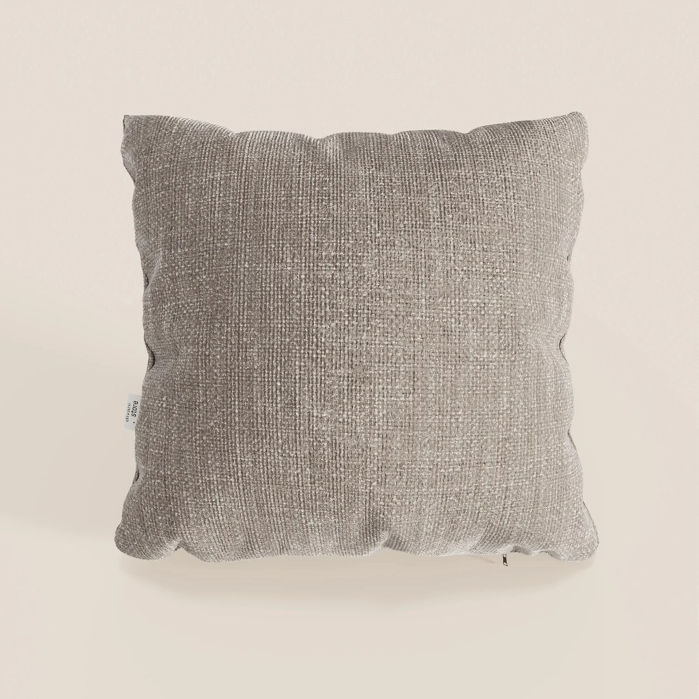 Lyon cuscino disponibile in diversi colori realizzato in morbido tessuto intrecciato impermeabile T06 tortora