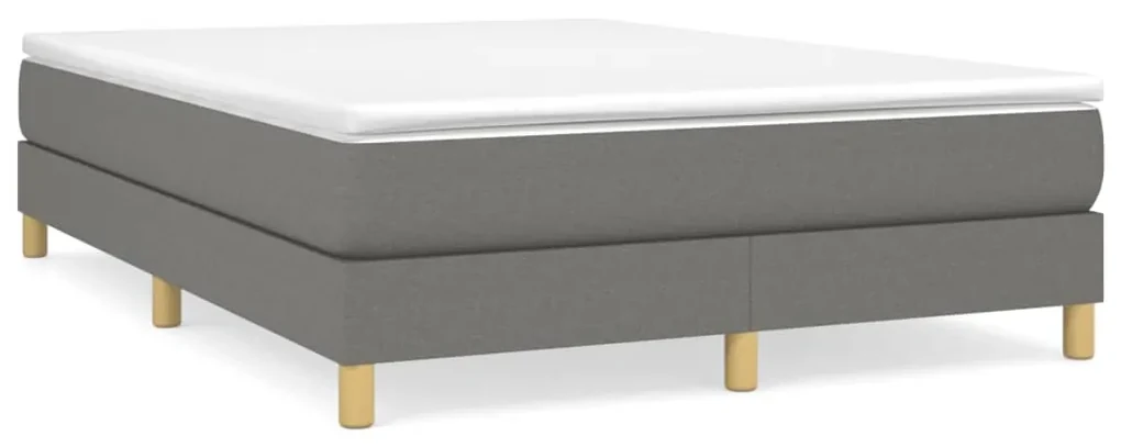 Giroletto a molle grigio scuro 140x190 cm in tessuto