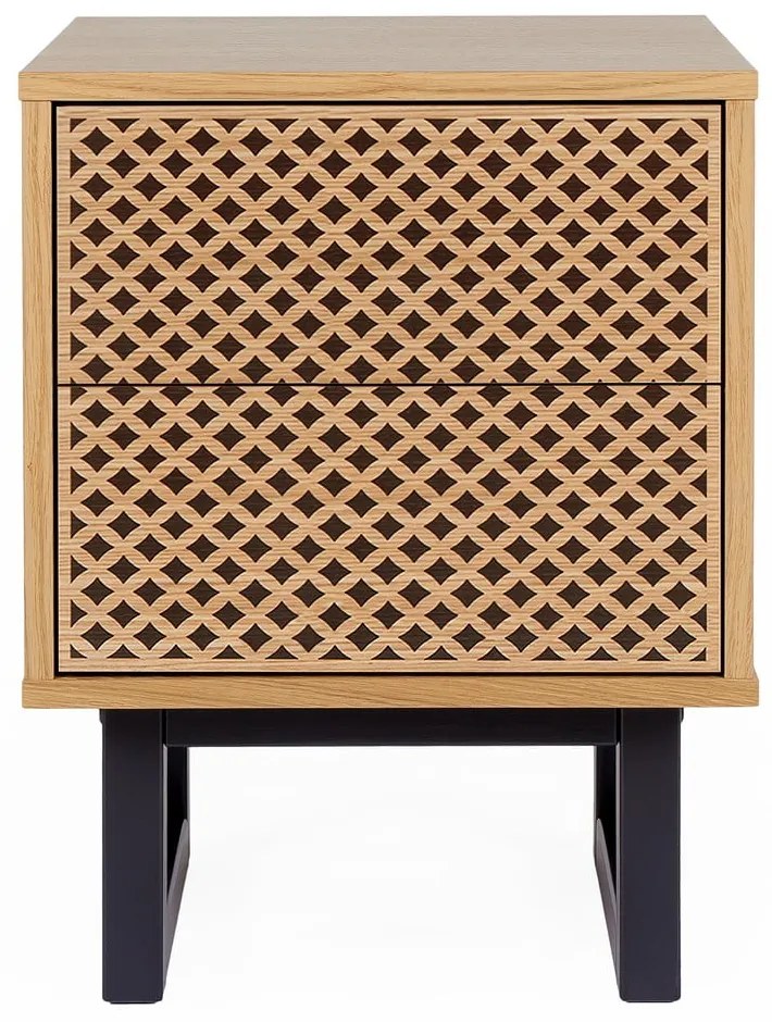 Comodino in rovere Camden Diamond Mora - Woodman