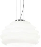 Lampada a sospensione bianco D 390 x H min 485 - max 2235 mm