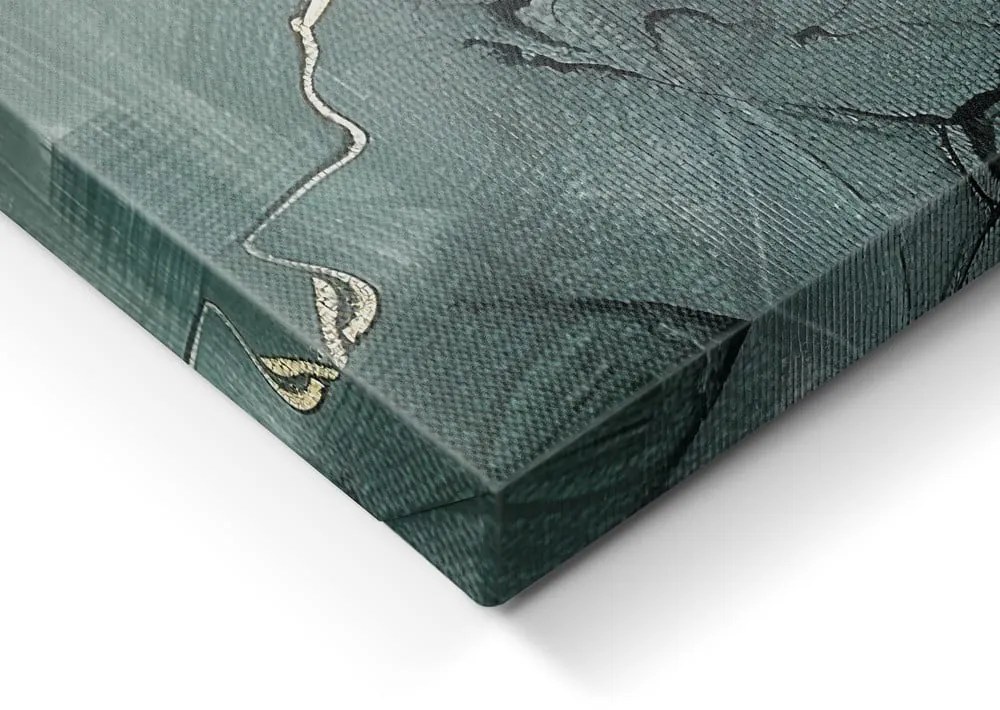 Set di quadri con elementi dipinti a mano 2 pz 50x70 cm Aventurine – Styler