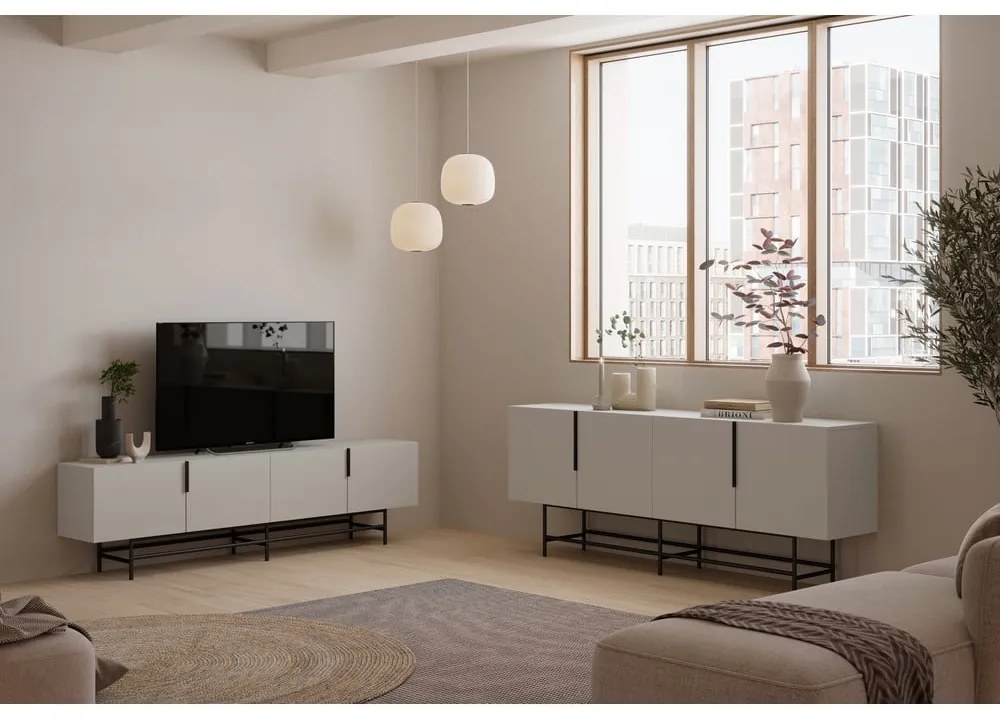 Mobile TV crema 200x54,5 cm Eldia - Marckeric