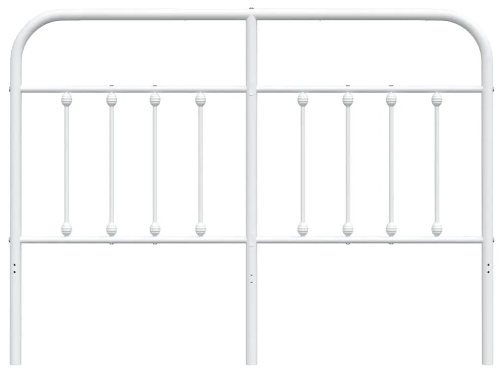 Testiera in Metallo Bianco 150 cm