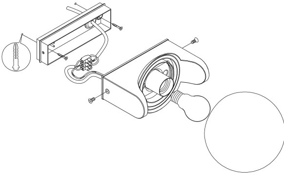 Eglo 99572 - Applique da esterno RUBIO 1xE27/15W/230V IP44