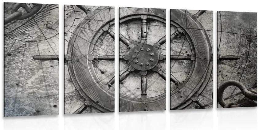 Quadri 5 pezzi – Timone da marinaio