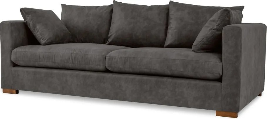 Divano in similpelle antracite 225 cm Hamburg - Scandic