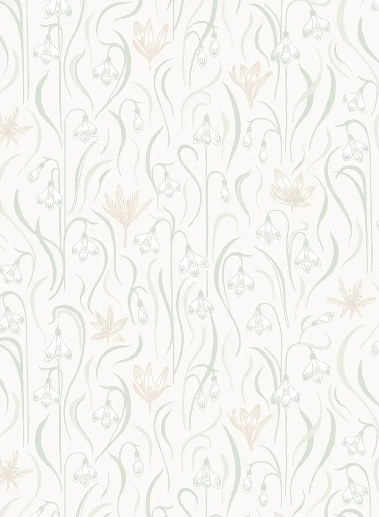 Sandberg Carta da parati Signe - Spring Green