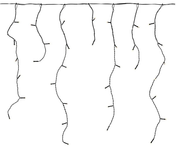 Nedis CLLC180- Tenda di Natale per esterni LED 180xLED/7 funzioni 10,9m IP44 bianco caldo