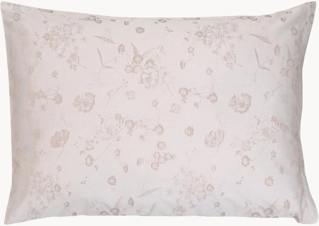 Copricuscino in cotone jacquard Fiori Pastello