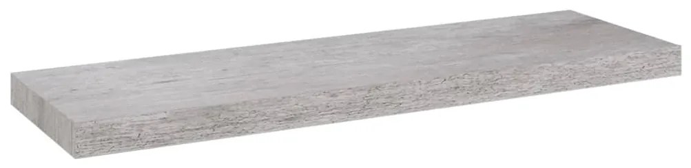 Scaffali a parete 2 pz grigio cemento 80x23,5x3,8 cm in mdf