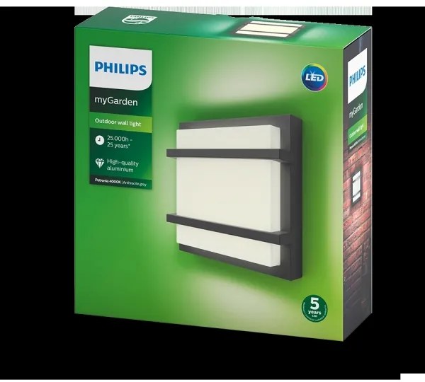 Philips 17394/93/P3 - Applique a LED da esterno PETRONIA LED/12W IP44