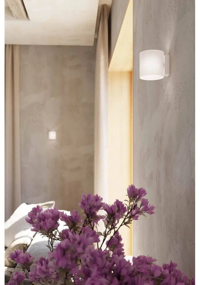 Applique da Parete in Vetro Bianco VICI G9 Bianca da interno Colore del corpo Bianco