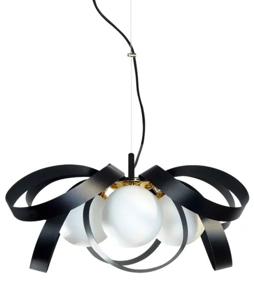 Zuma Line 1139 - Lampadario a sospensione con filo NELA FLAT 4xE14/40W/230V nero