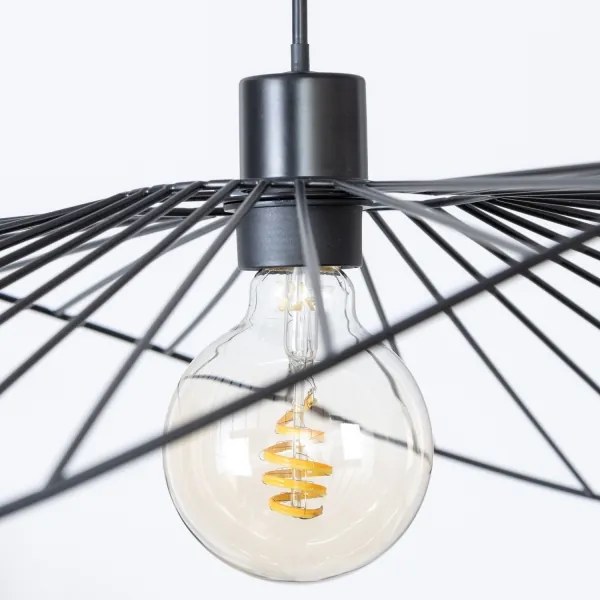 Brilagi - Lampadario LED sospeso su cavo CERIA WIRE 1xE27/40W/230V 60x80 cm nero