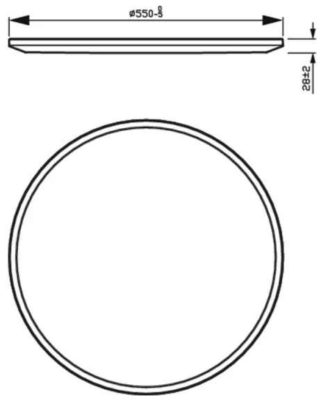 Philips - Plafoniera LED dimmerabile SUPERSLIM SCENE SWITCH LED/36W/230V