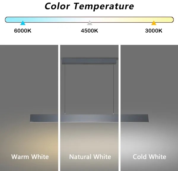 Brilagi - Lampadario a sospensione con filo LED dimmerabile SLIMLINE LED/40W/230V 3000-6000K antracite + +TC