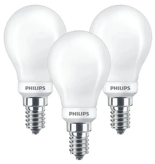 3-pack Lampadina LED Regulable 4,5W Corona E14 - Philips