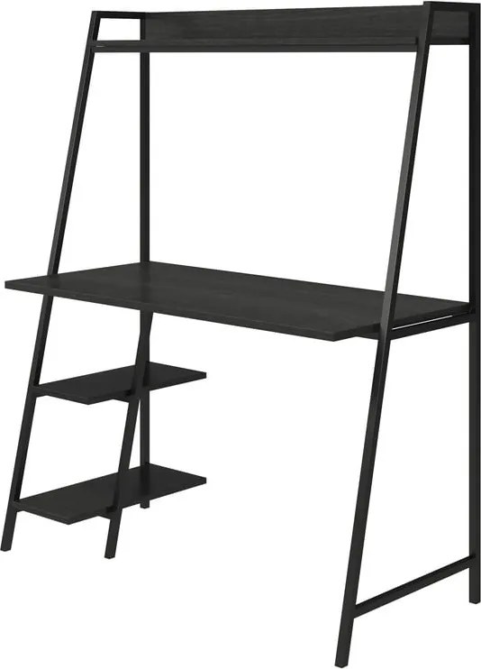 Scrivania a muro con piano effetto rovere 51x111 cm Bushwick - Novogratz