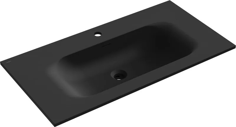 Mexen Vela lavabo da incasso 91 x 46,5 cm, nero opaco - 25239071