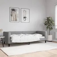 Letto da Giorno Grigio Chiaro 80x200 cm in Tessuto 353978