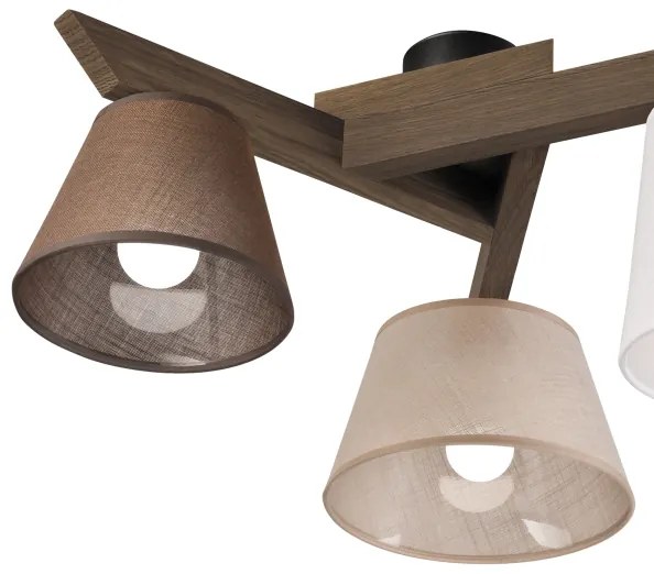 Brilagi - Lampadario LED ANTHONY 3xE14/40W/230V rovere noce