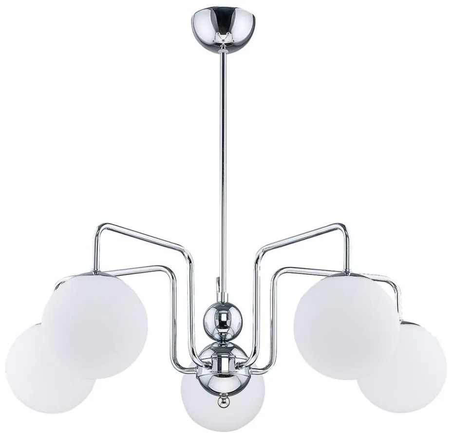 Jupiter 1701 - Lampadario a sospensione con supporto rigido GOJA 5xE14/40W/230V