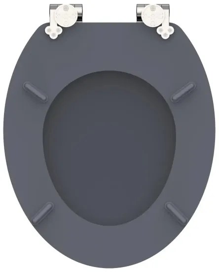 Schütte 80104 - Sedile per WC SPIRIT Antracite con chiusura SoftClose in MDF