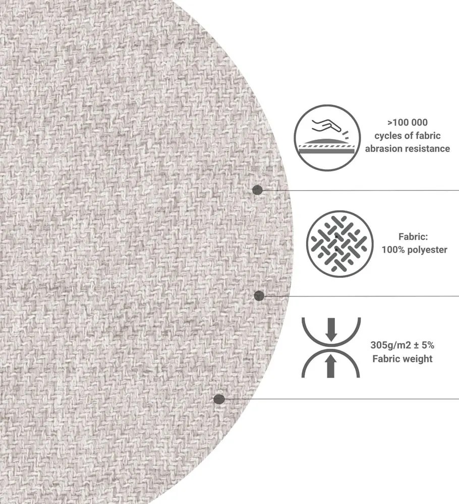 Letto singolo imbottito beige 80x200 cm Scala - Maison de Rêve