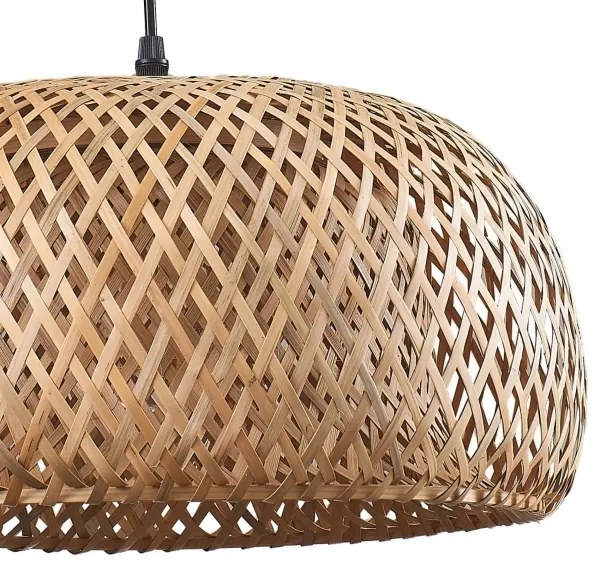 Lampadario a sospensione con filo KORFU 1xE27/20W/230V diametro 38 cm bambù