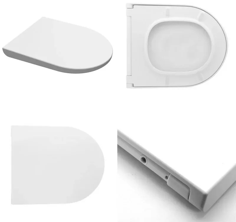 Sanitari sospesi Rak Des scarico a parete Rimless e copriwc soft-close