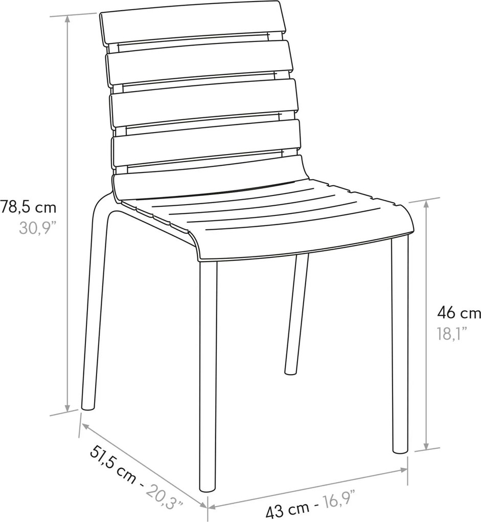 ALGORAND - sedia di design moderno in polipropilene