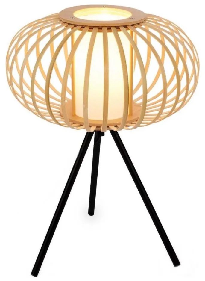 Briloner 7759011 - Lampada da tavolo 1xE27/10W/230V bambù
