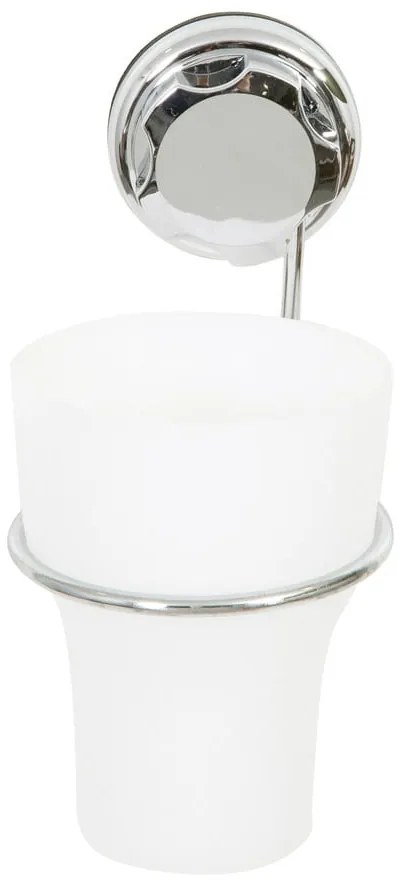 Coppa per spazzolino autoportante in metallo, argento Bestlock Bath - Compactor