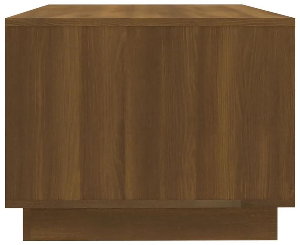 Tavolino da Salotto Rovere Marrone 102x55x43 cm in Truciolato