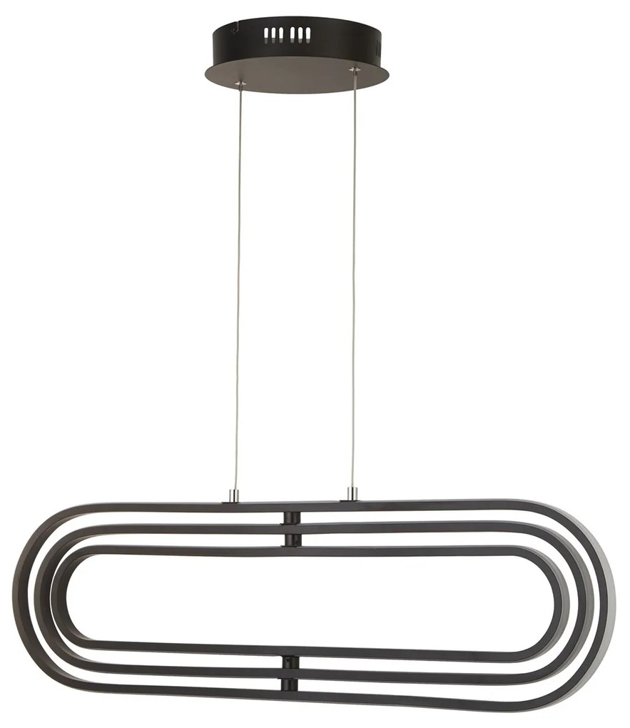 Lampadario Moderno Clip Acciaio Bianco Nero Led 52,44W 3000 - 4500 - 6500K