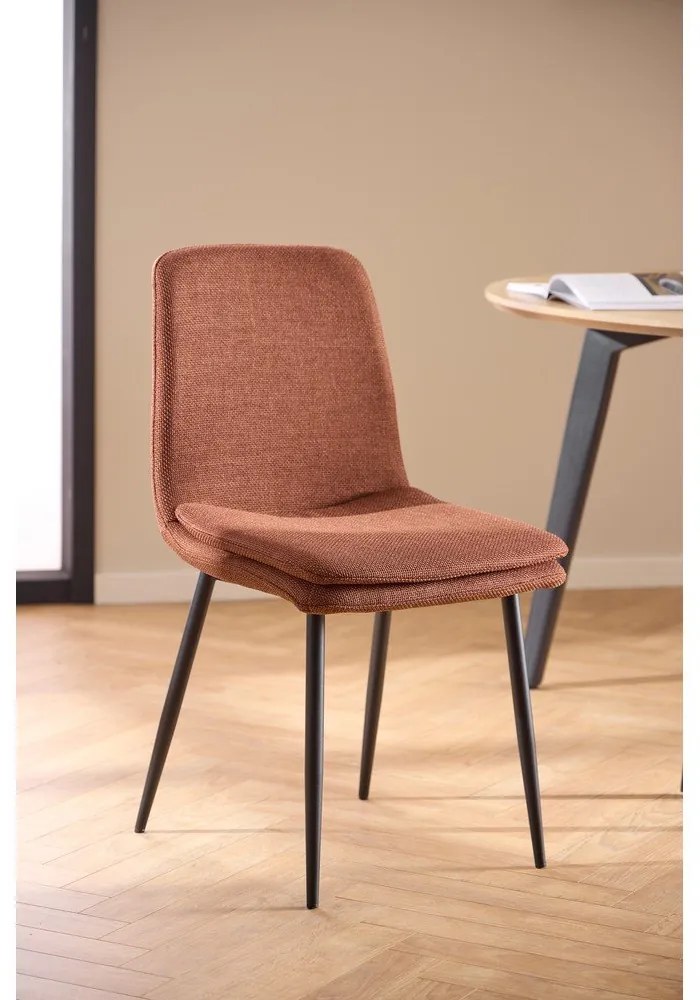 Sedia da pranzo color terracotta Becca – Actona