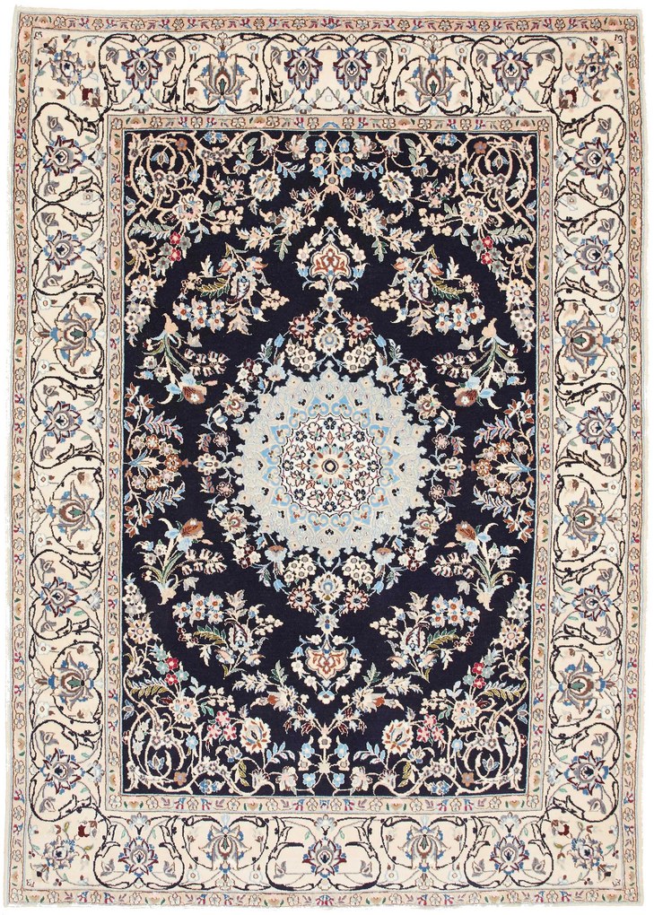 Nain Tappeto orientale 240x170 Blu (Pakistan) Annodato A Mano