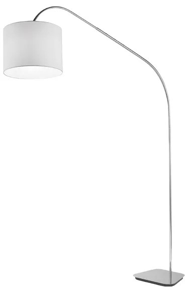 Piantana GLAM 150x212 cm struttura in metallo e paralume in tessuto Bianco