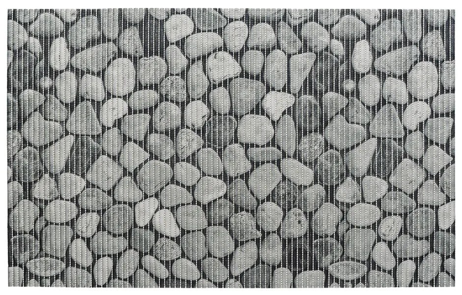 Tappetino da bagno in plastica grigio 50x80 cm Sassi - Wenko