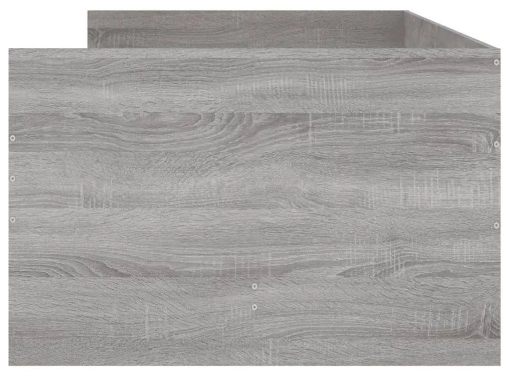 Giroletto con Cassetti Grigio Sonoma 90x190 cm