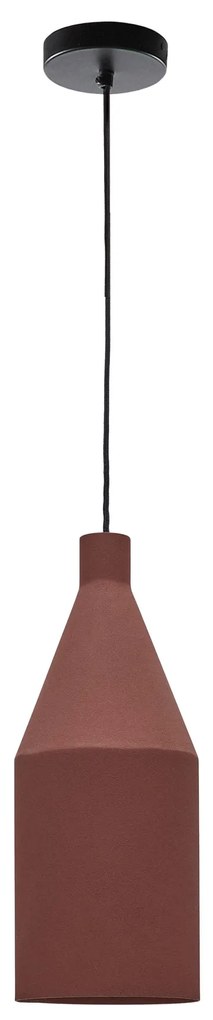 Kave Home - Lampada da soffitto Peralta in metallo verniciato color terracotta Ã˜ 15 cm