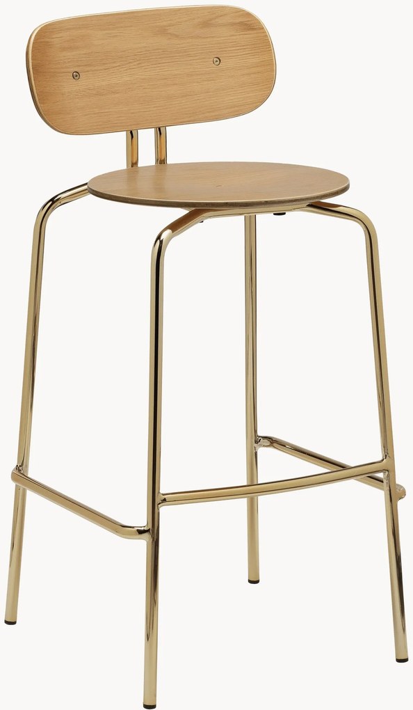 Set di 2 sedie da bar in acciaio Curious