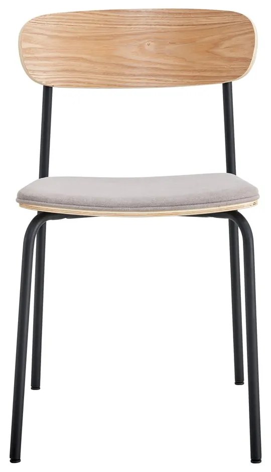 Sedie da pranzo in set nere/grigio tortora 2 pz Adriana – Marckeric