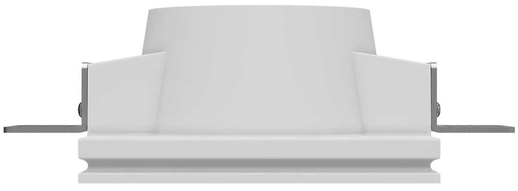 Portafaretto GU10 e MR16 Quadrato in Gesso Pitturabile Ø120x120 mm